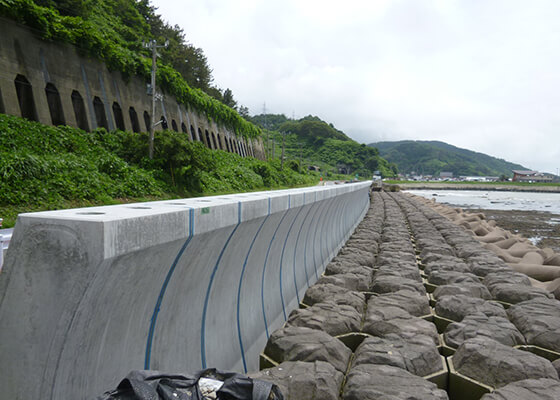 波返しブロック